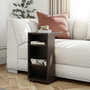 Hanah Home Mesa Auxiliar Escandinava Anthracite con Ruedas 30x40x63 cm Tablero Melamina 18 mm